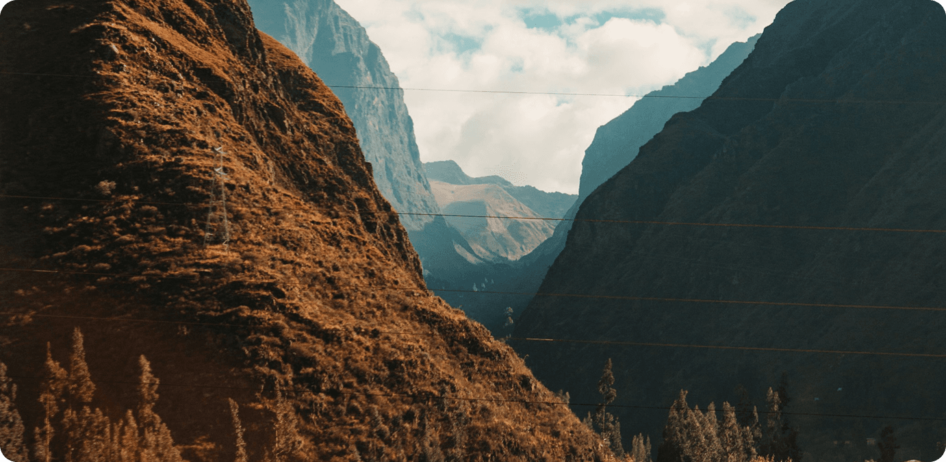 Mountain landscape view